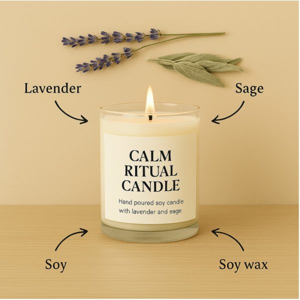 Product Image and Link for Calm Ritual Candle: Set the mood for clarity, calm, and intention.